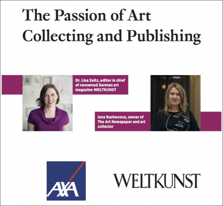 Inna Bazhenova at TEFAF: talk about art and publishing