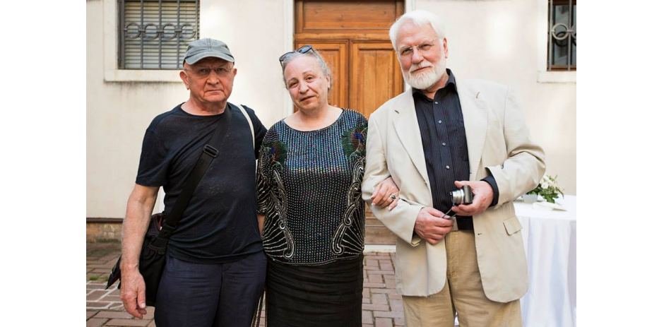 Artist Leonid Sokov, Liana Shelia-Roginskaya, Evgeniy Barabanov